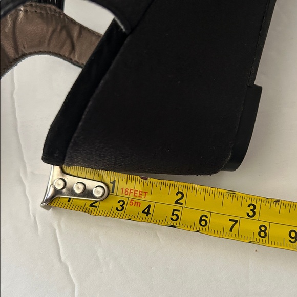 New York Transit Black and Silver Embellished with diamond Sandals for women 7M - Picture 9 of 14